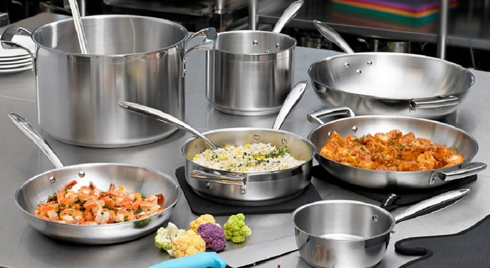 Mirror Stainless Steel Commercial Kitchen Utensils