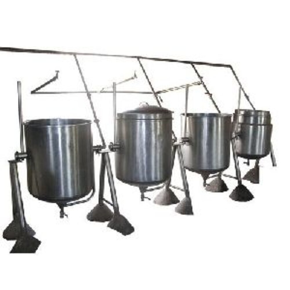 Silver Rice Vessels Single Jacketed, Capacity: 20-100 L, Material Grade: SS304