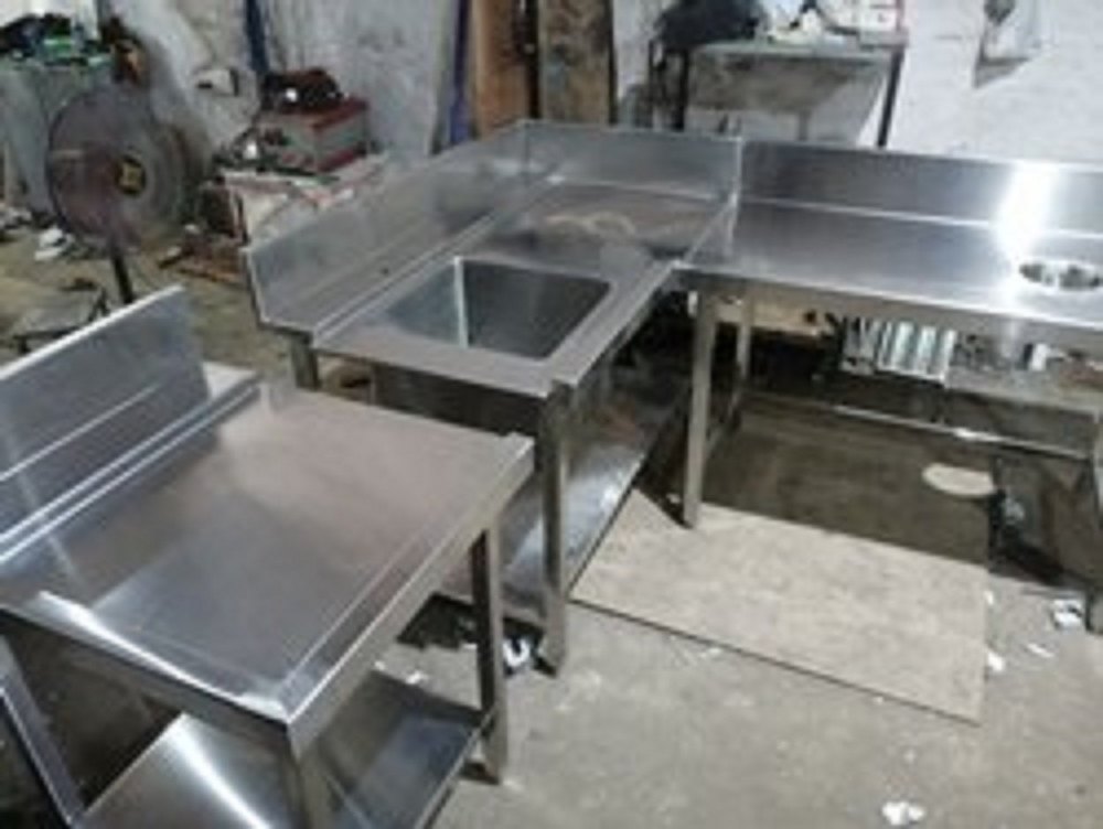 For Restaurant SS Solid Dish Landing Table