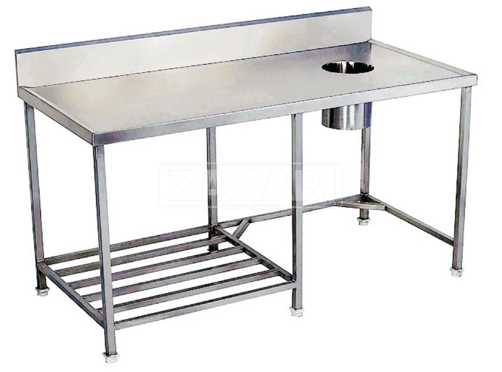 Stainless Steel ABC Dirty Dish Landing Table, For Hotel, Restaurant