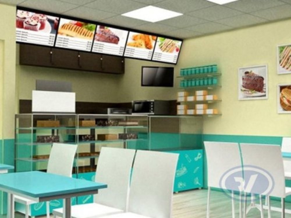 SS Cake Shop Eating Table, For Bakery