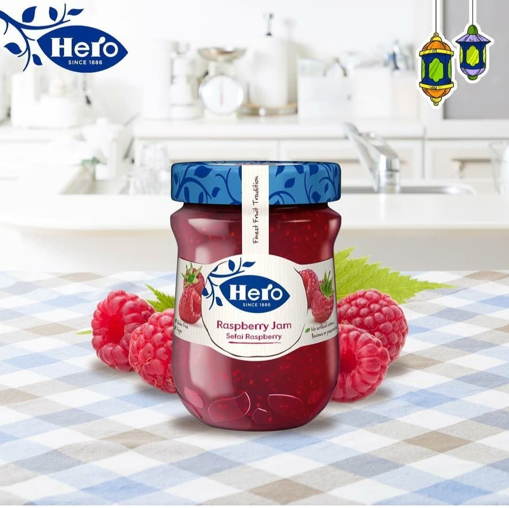 Red Hero Raspberry Jam, 340 Gm
