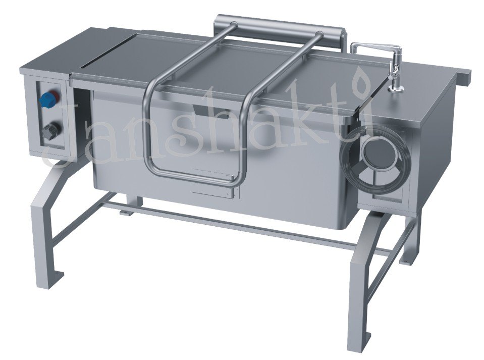 Janshakti Stainless Steel Tilting Brat Pan, Capacity: 60-200 L, Rectangle