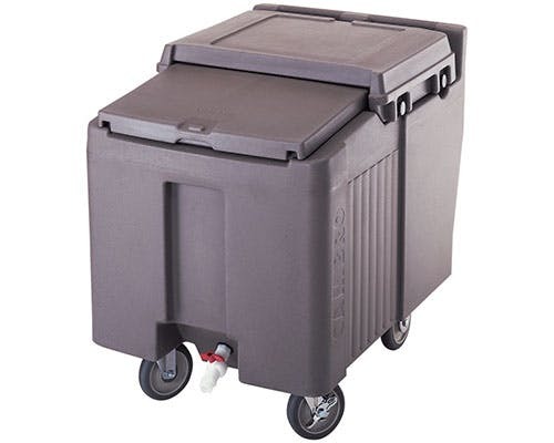 CAMBRO Dark Brown And Blue Ice Caddy, Capacity: 125 L(57 Kg)