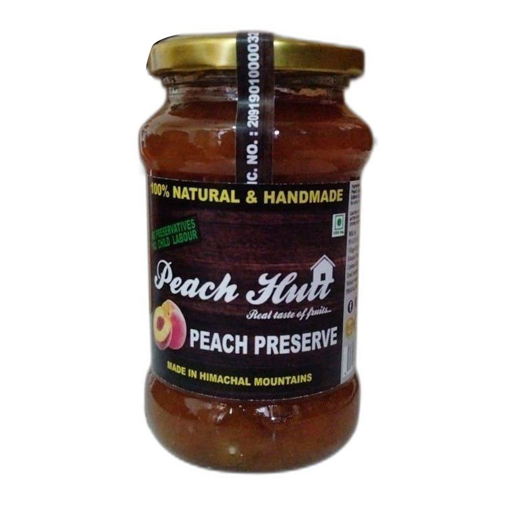 Gel Brown Peach Preserve Jam, Natural, Packaging Size: 420 Gm