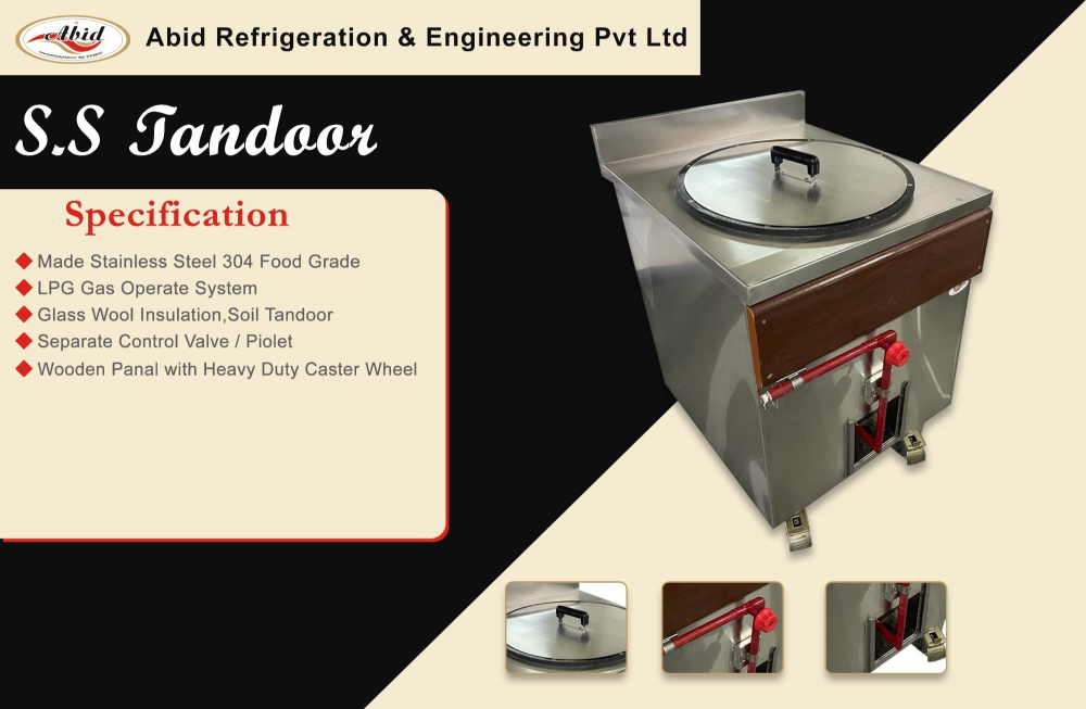 Commercial Kitchen Equipment Stainless Steel SS Square Tandoor, For Restaurant