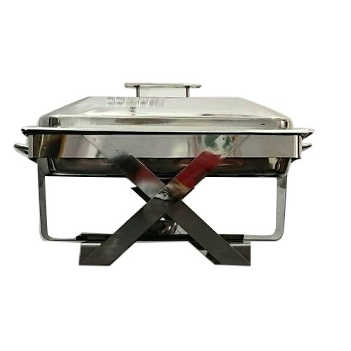 Stainless Steel Rectangular Chafing Dishes, Capacity: 5 L, Material Grade: Ss 304