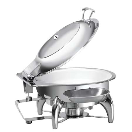 Silver Antique Hydraulic Round Chafer, For Hotel