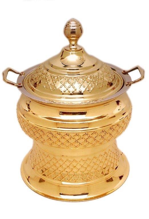 Round Copper Chafing Dish, Capacity: 6L
