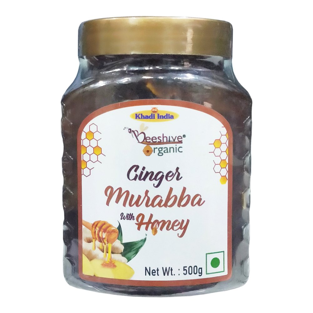 Beeshive Organic Ginger Murabba With Honey, 500g, Packaging Type: Bottle, Packaging Size: 1kg, 500g