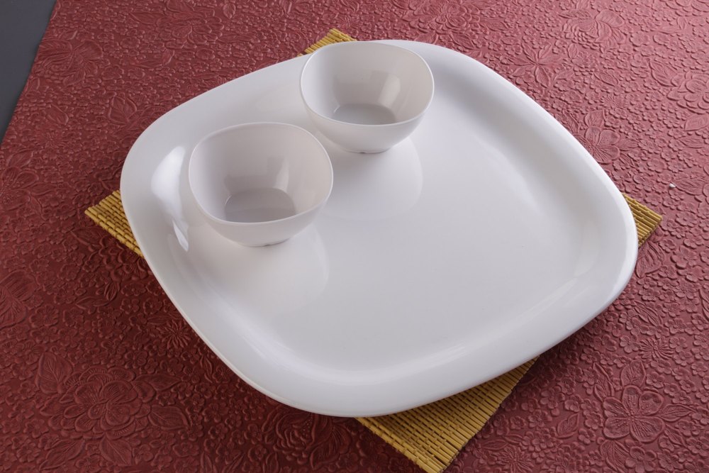 Melamine Square Round Dinner Set, For Hotel, Restaurent & Catering