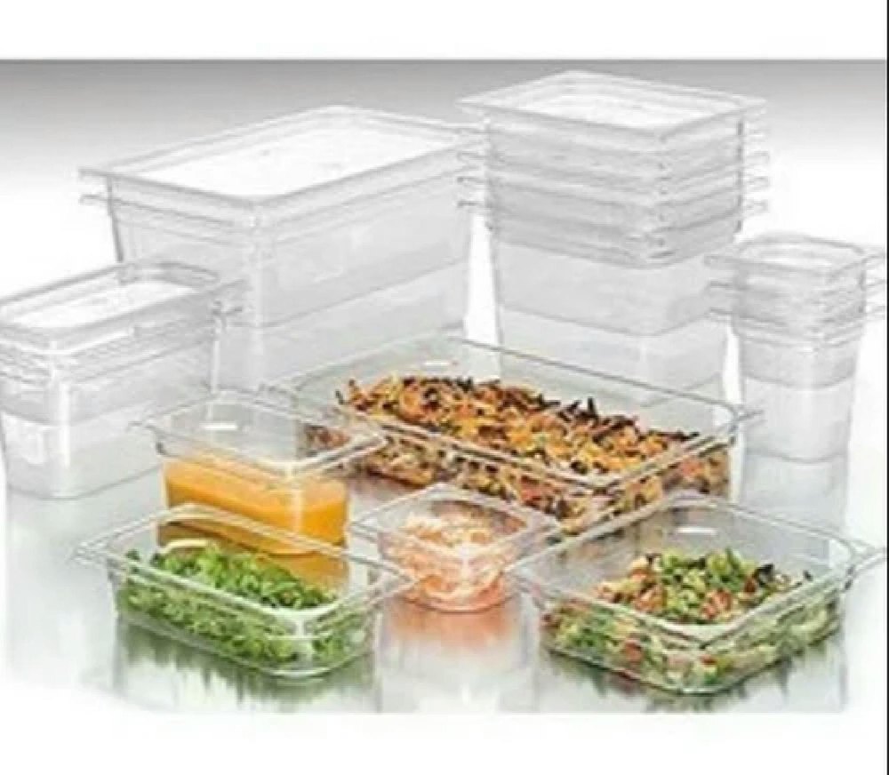 Rectangular Gn Pans Polycarbonate (1/1 x 100MM Deep), For Kitchen