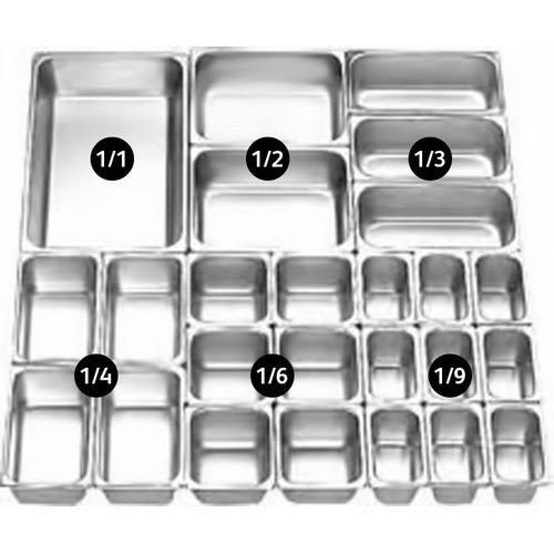Zahabi Silver Gn Pans Stainless Steel, For Home, Rectangular