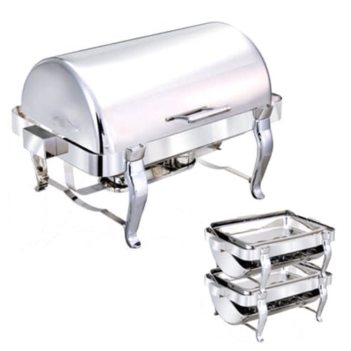 Stainless Steel SS Small Full Rectangular Roll Top, Capacity: 9 Ltr, Dimension: 700 X 480 X 440 Mm