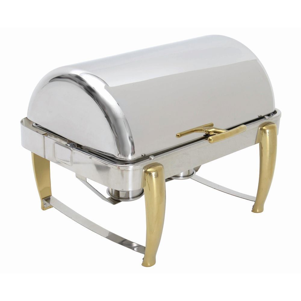 Chaffing Dish Rectangular With Roll Top Lid