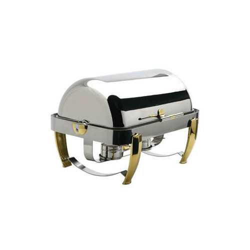 Stainless Steel Chafing Dish Rectangular With Roll Top LID