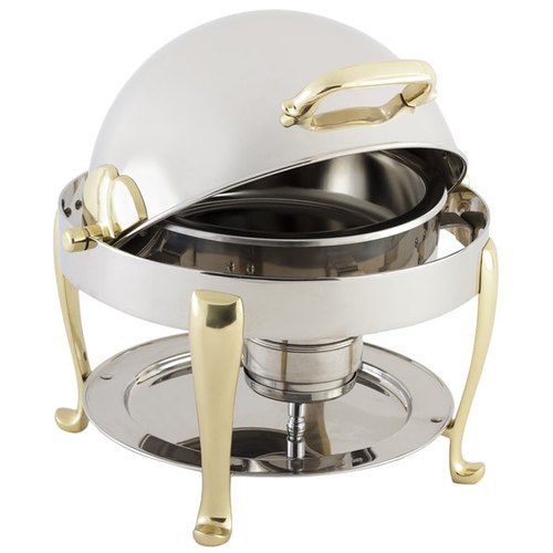 Stainless Steel D/S Series Round Roll Top Chafing Dish