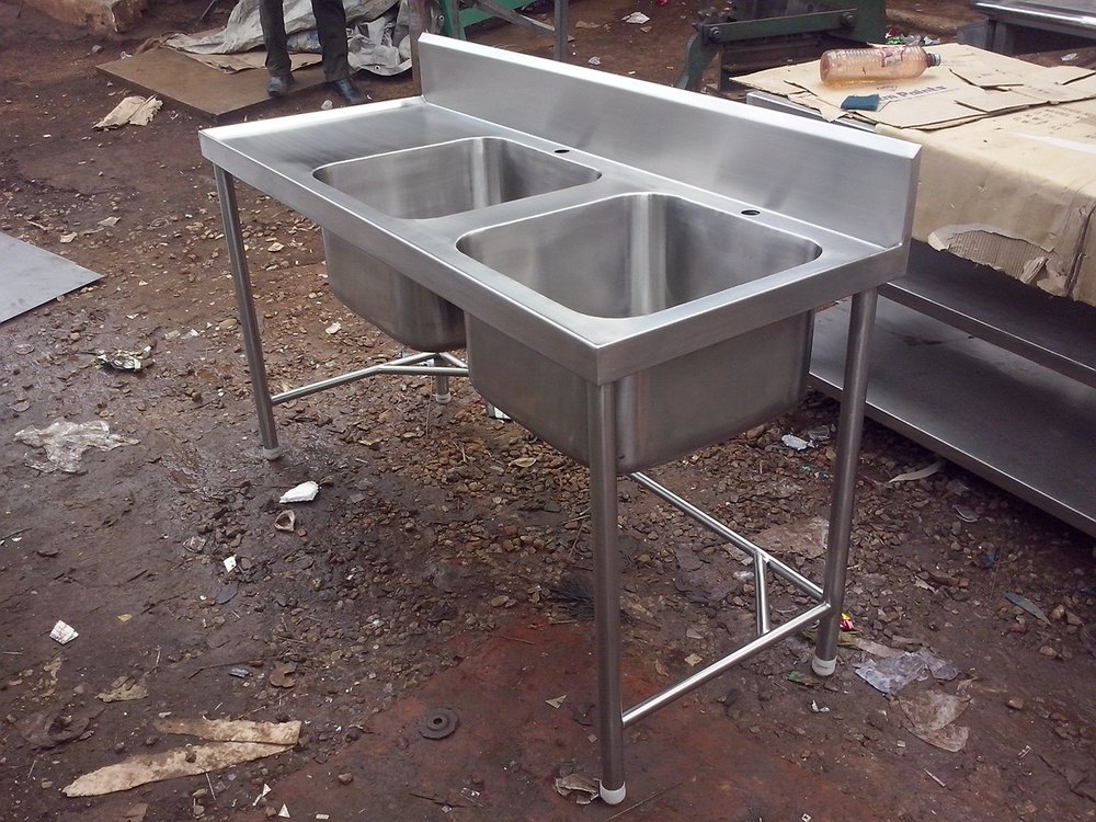 Custom Made Double Commercial Kitchen Sink