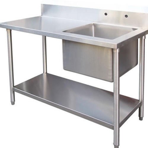 4 Legs Stainless Steel Table Sink