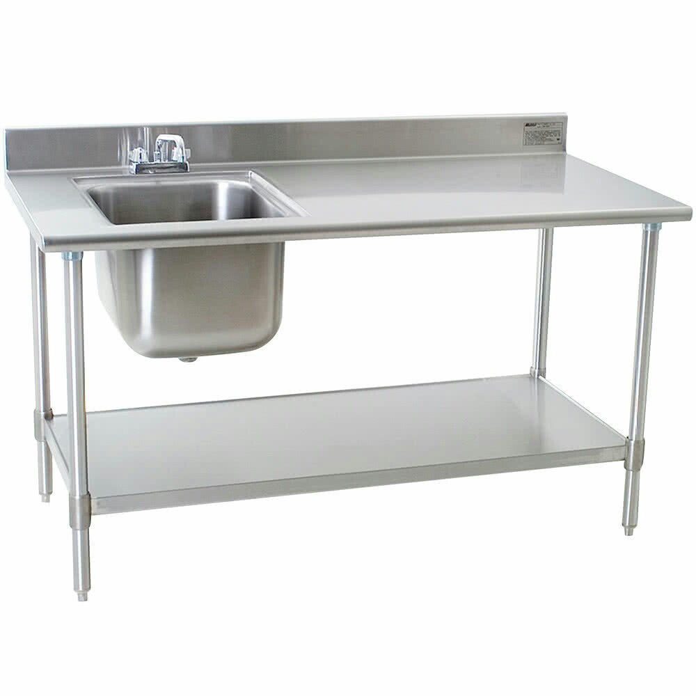 Stainless Steel Table Sink, Shape: Rectangular