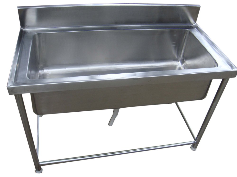 Silver Stainless Steel SS Pot Wash Sink
