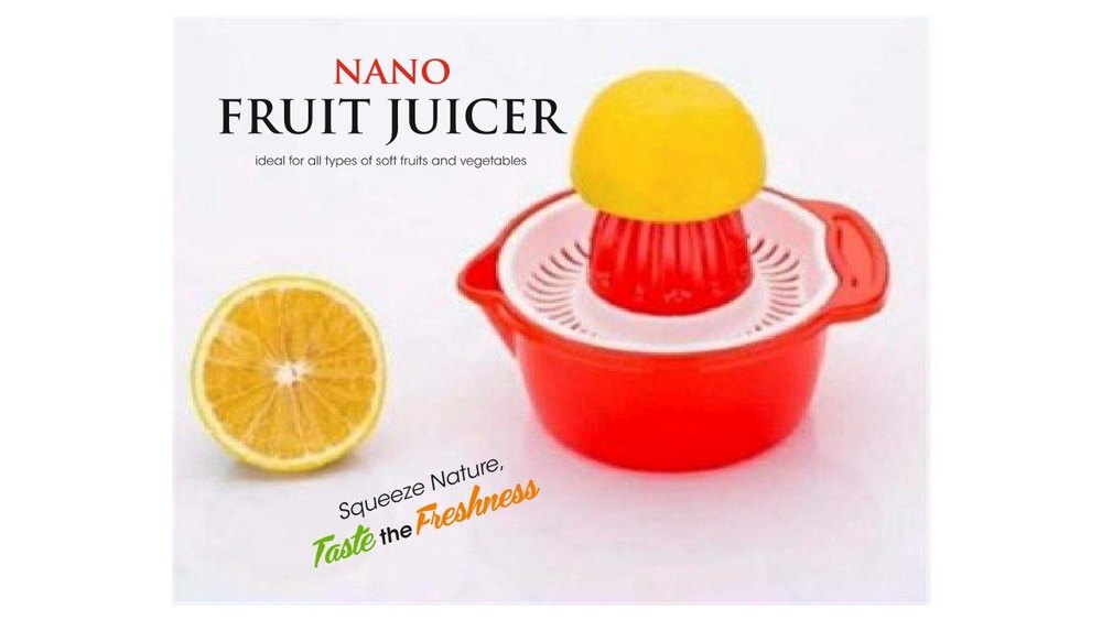 Hand Operated Plastic Nano Fruit Juicer, for Home