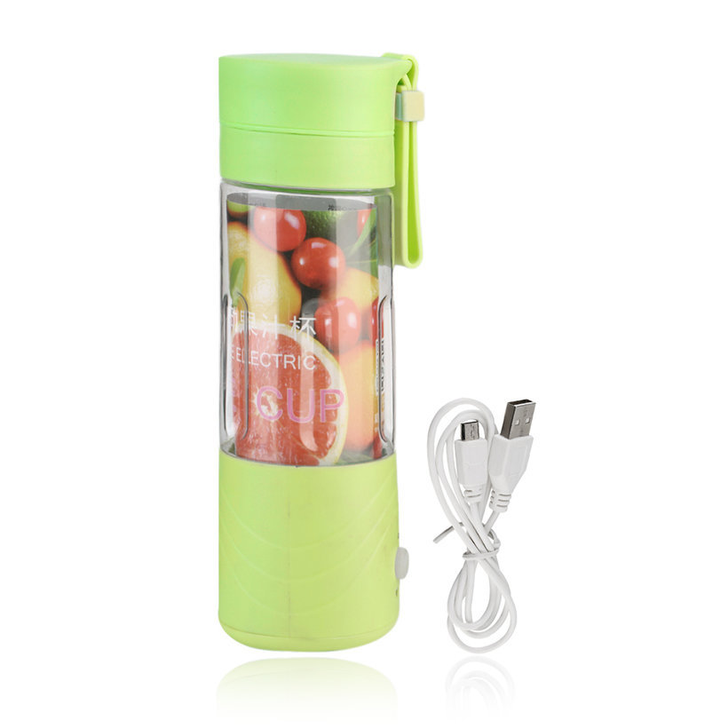 Green Plastic Portable Usb Electric Blender Juicer, Capacity: 380 ml