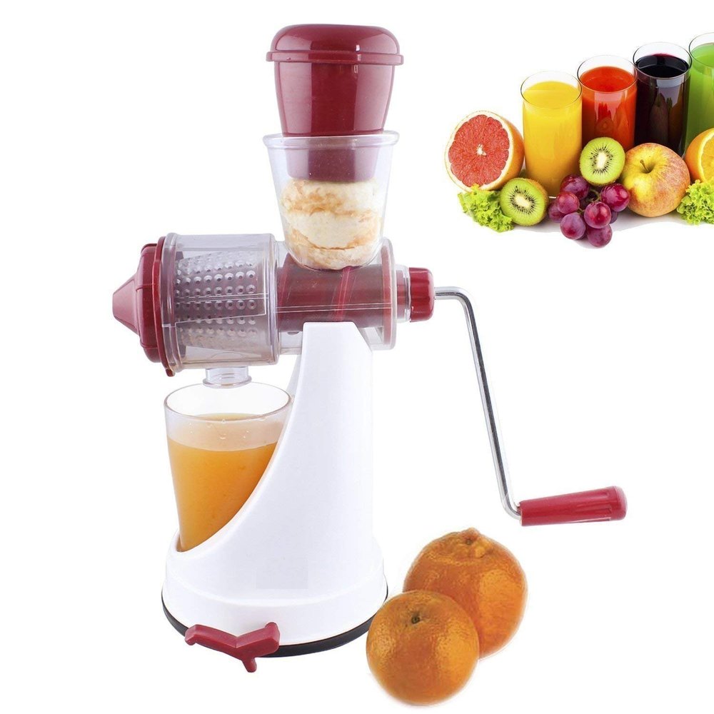 Hand Juicer For Fruits and Vegetables With Steel Handle With Plastic Jali