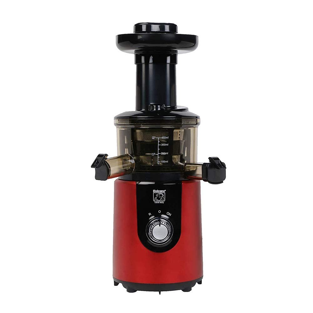 Plastic Balzano ZZJ827M Red 180 Watt Cold Press Slow Juicer For Domestic