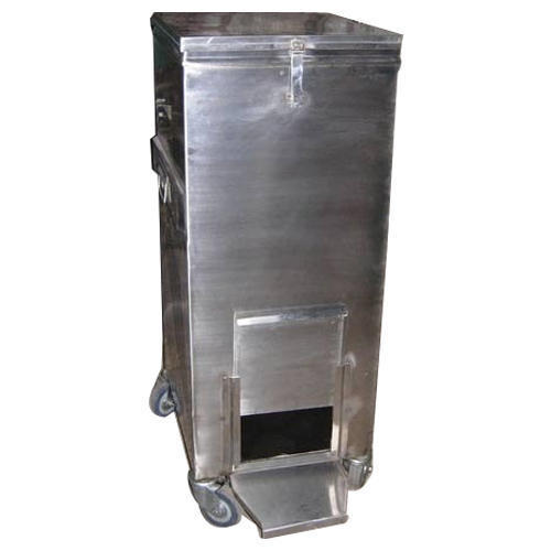 Silver Stainless Steel Atta Bin