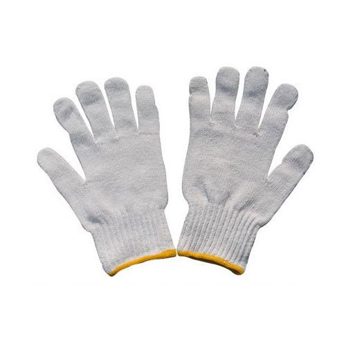 White Knitted Cotton Gloves