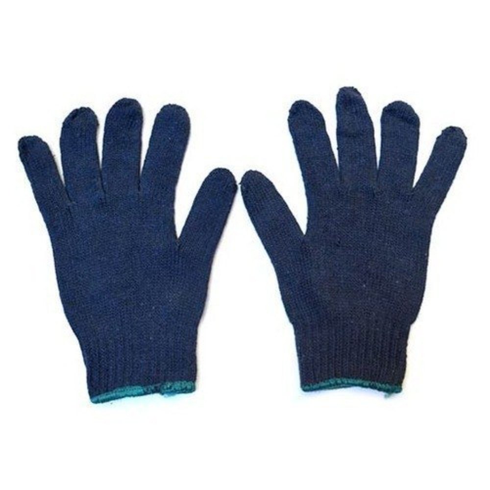 Plain Cotton Knitted Hand Gloves