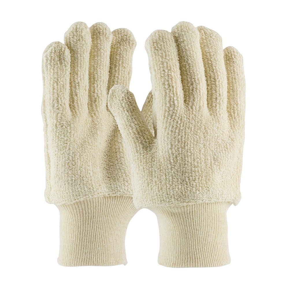 White Cloth Seamless Gloves