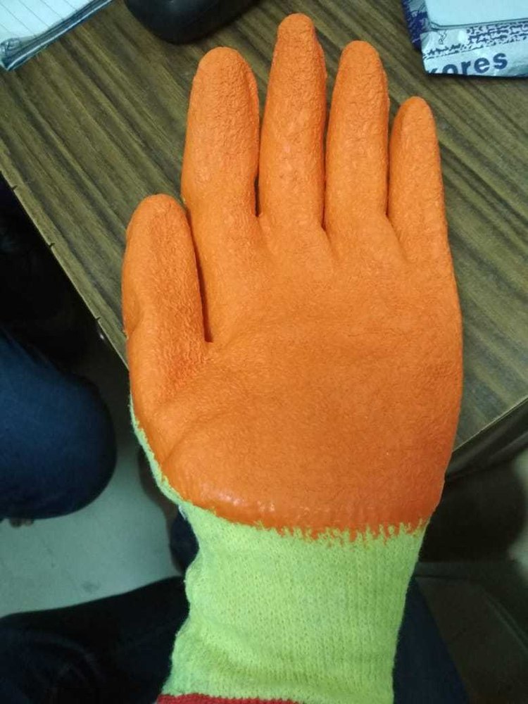 Vardhkamal Industries Unisex Rubber Coated Hand Gloves