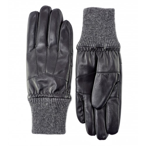 Black Mens Leather Glove