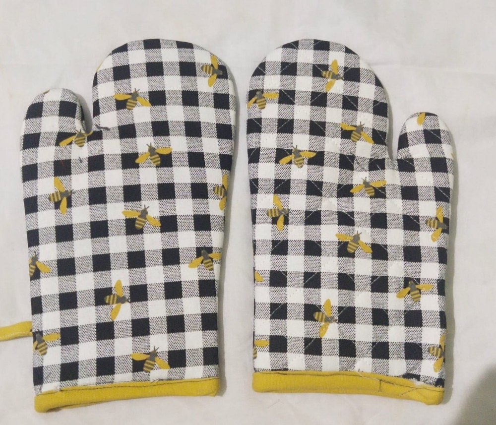 Cotton Household Gloves Nappa Glove For Kitchen, Size: Large