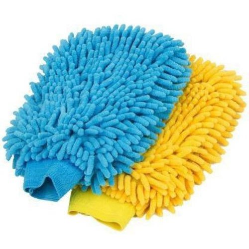 19 X 14 Cm Microfiber Cleaning Gloves, Finger Type: Finger Less