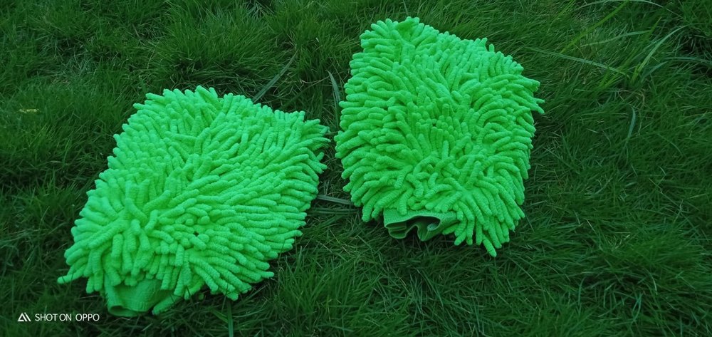 Washing Gloves Double Sided, Finger Type: Half Fingered