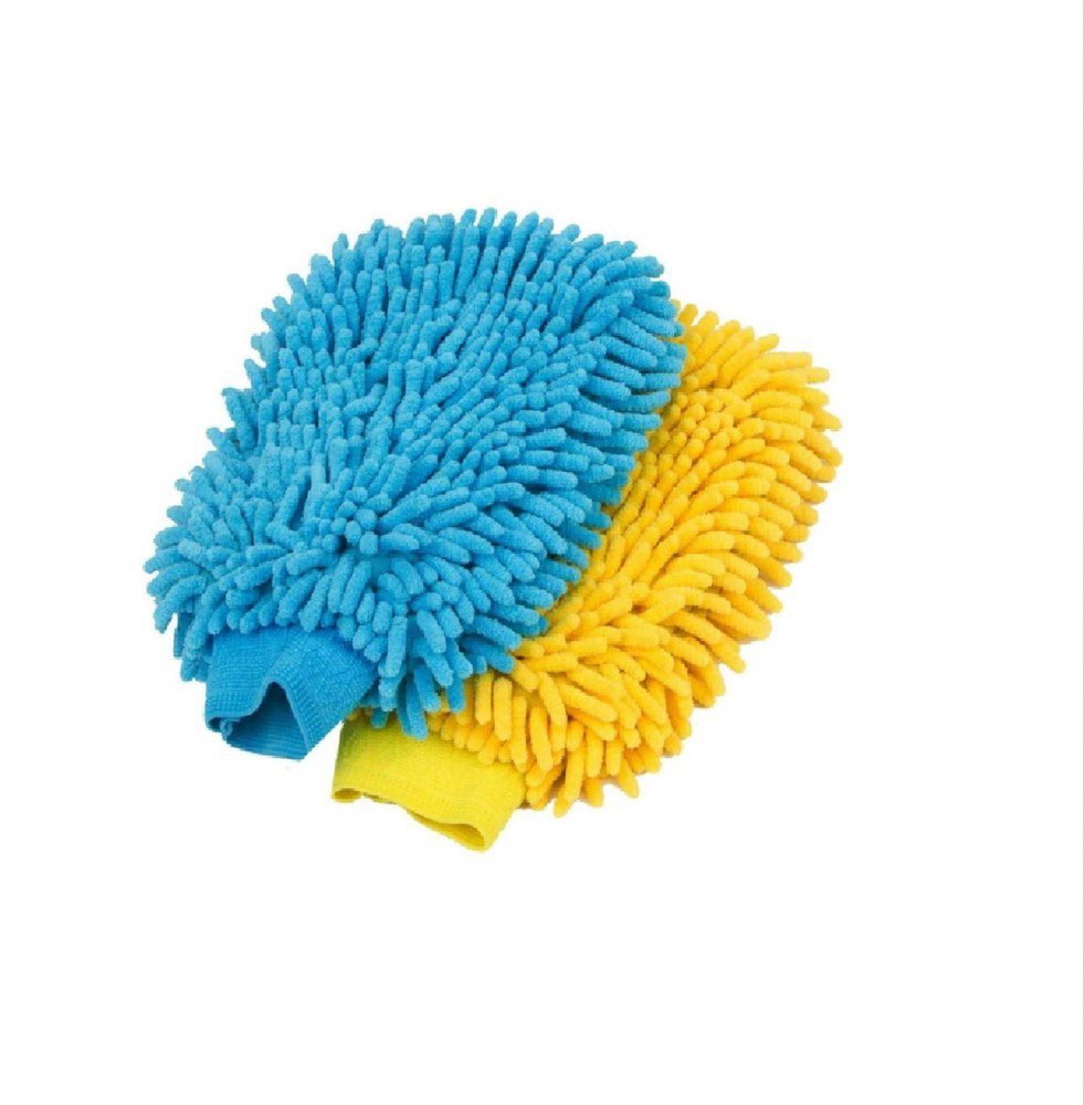 Microfiber Double Sided Gloves, For Automotive Industry, Finger Type: Full Fingered