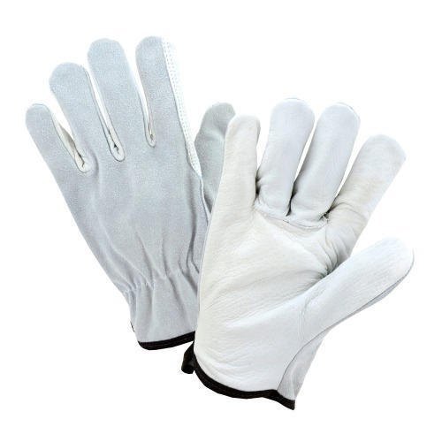 Brown Leather Driving Hand Gloves, For Industrial, Size: Medium