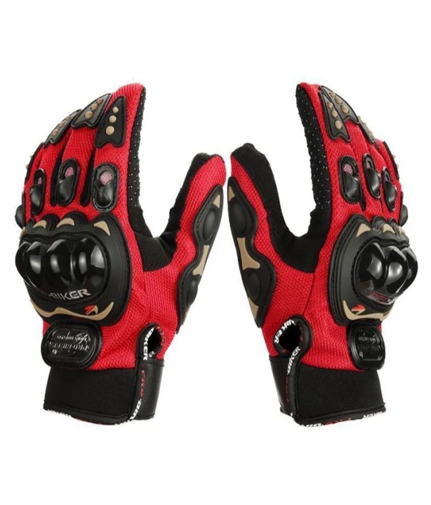 Black Motorcycle Driving Gloves, Size: one size