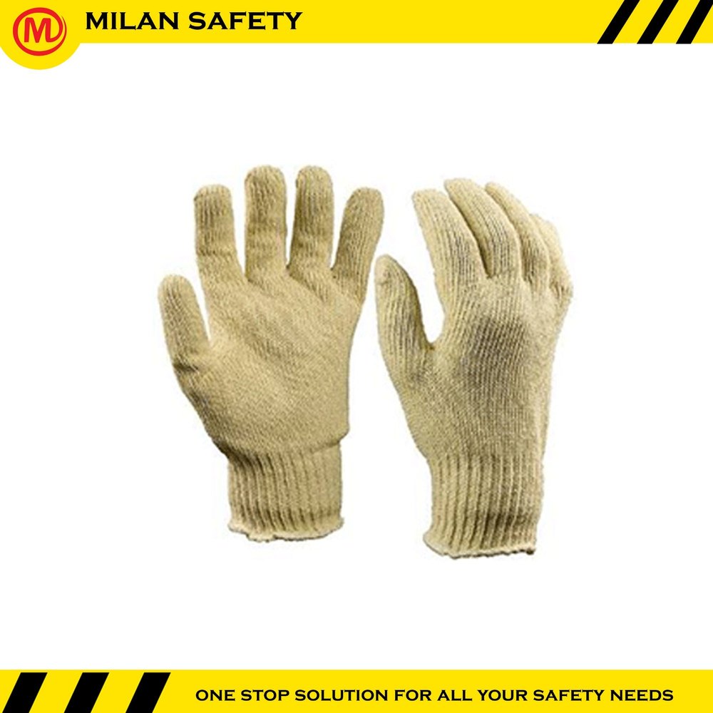 Male Cotton Knitted Safety Gloves