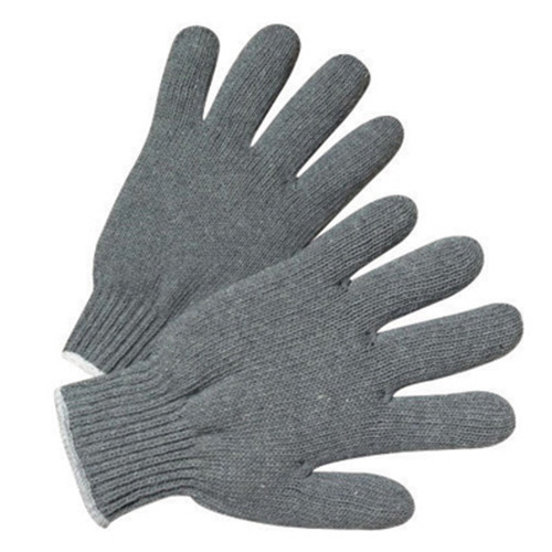 Grey Knitted Gloves, For Safety