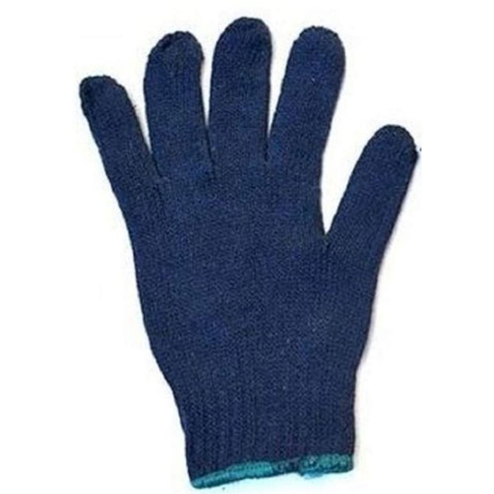 Blue knitted hand Gloves, For Industrial