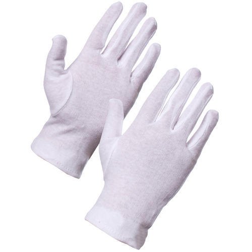 Safety Gloves Plain White Hosiery Banian Hand Gloves, Size: 6-10 inches