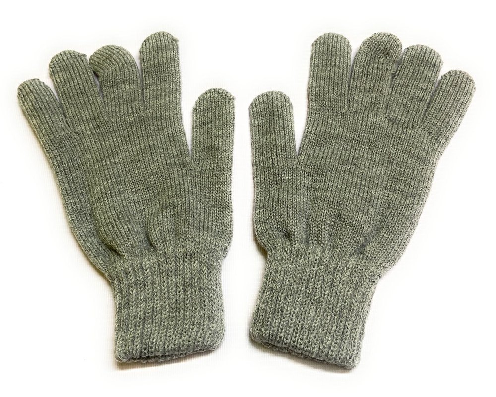 Woolen Gray Men\'s and Women\'s Winter Gloves Cozy Knitted Woollen Thermal Gloves