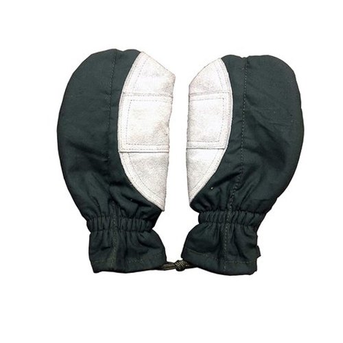 Leather Plain Mitten Gloves
