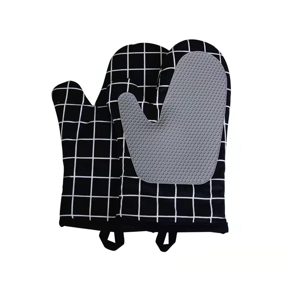 Black Peng Essentials Cotton Mittens With Silicone Grabs, Age Group: 12+ Yr