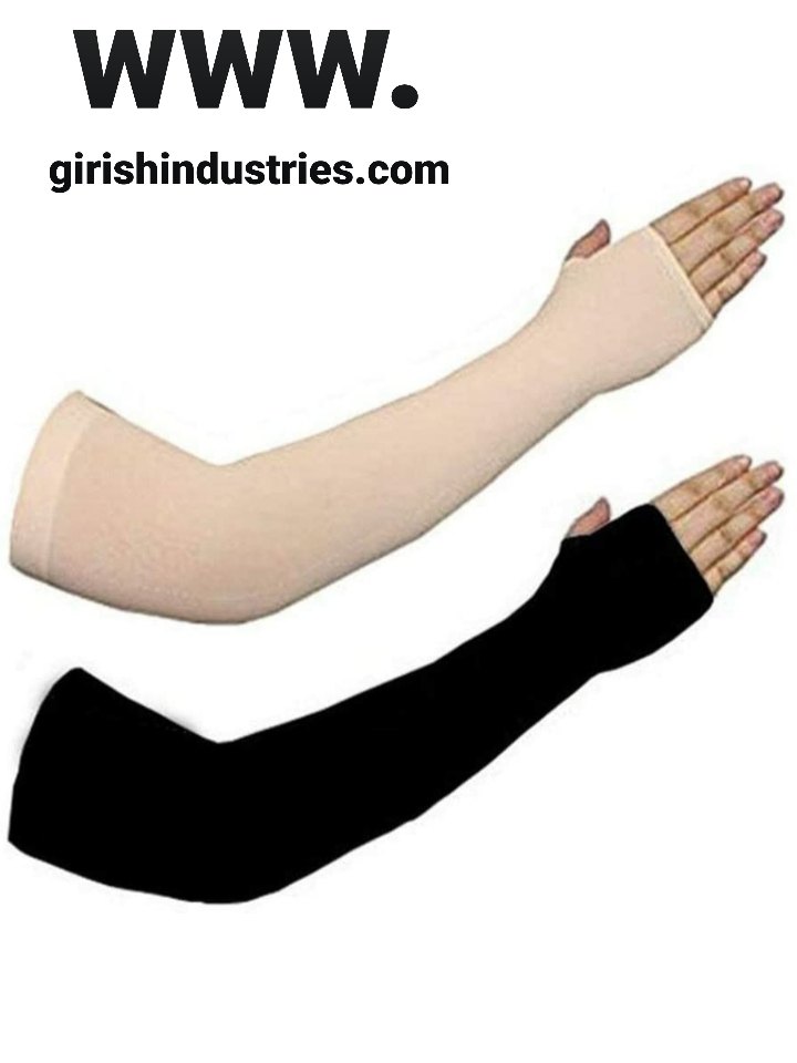 Biker / Sports Full Arm Fingerless Sleeves Gloves for UV, Dust, Summer, Sun Protection