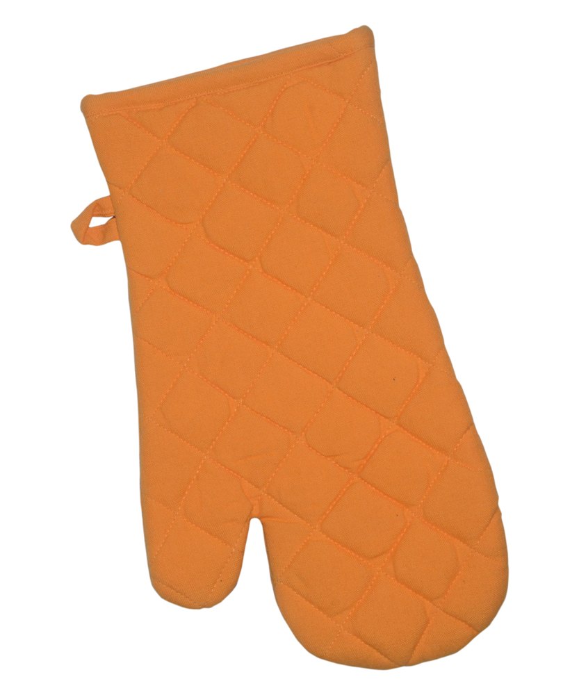 Orange Cotton Mitten